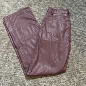 Leather garage pants!